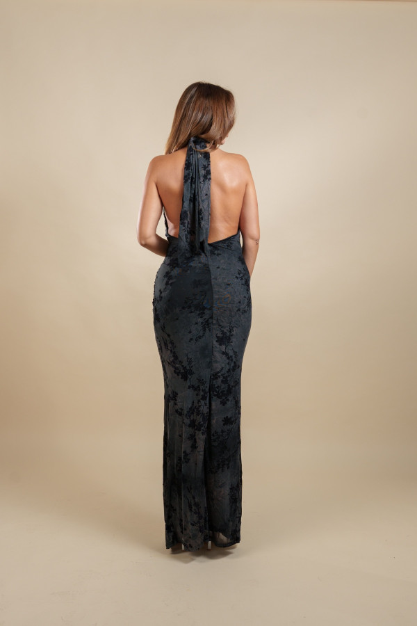 ΝOIR BLOOM DRESS