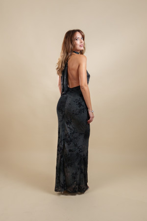 ΝOIR BLOOM DRESS