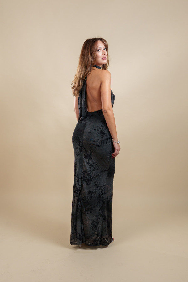 ΝOIR BLOOM DRESS