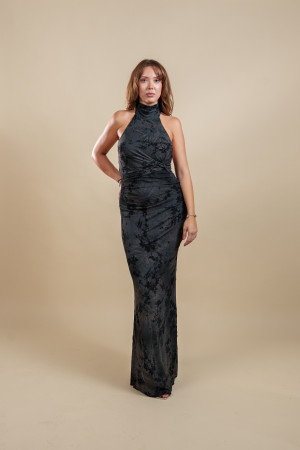 ΝOIR BLOOM DRESS