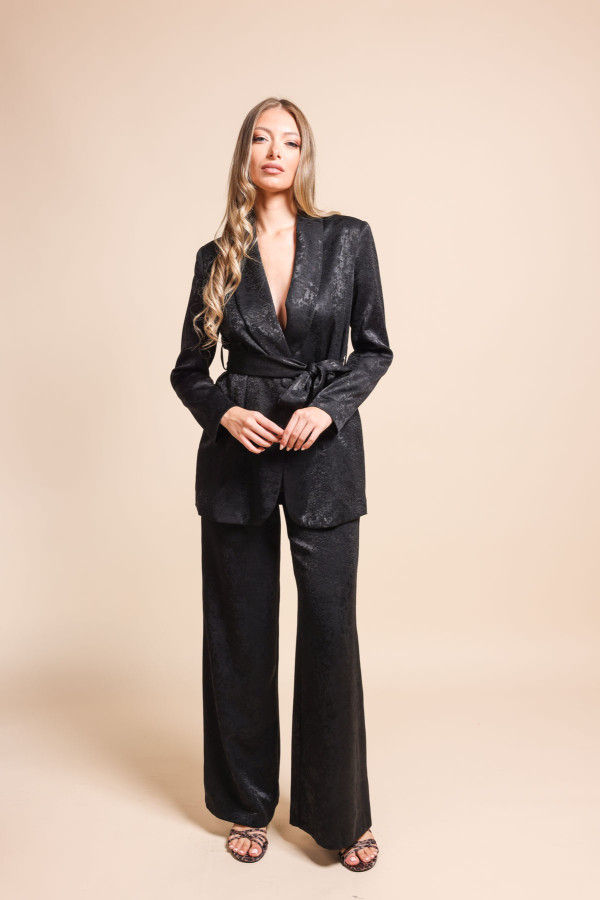 Σετ σακάκι-παντελόνι καμπάνα 