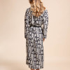 Φόρεμα oversized midi με σχέδιο
