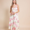 Φόρεμα Midi Pink Floral 