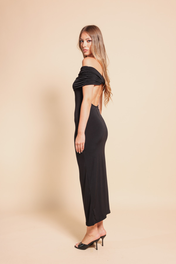 Φόρεμα maxi off shoulders