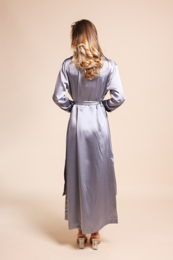 Φόρεμα midi σατέν