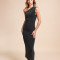 Φόρεμα maxi one-shoulder με στρας